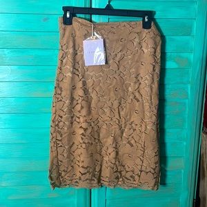 Tan Lace skirt